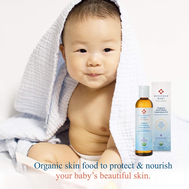 Shoosha Organic Calendula Oil French Lavender, for Babies, Real Calendula Oil, Calendula Massage Oil Moisturizer, Hypoallergenic, Gluten-Free, 100% Biodegradable - Image 5